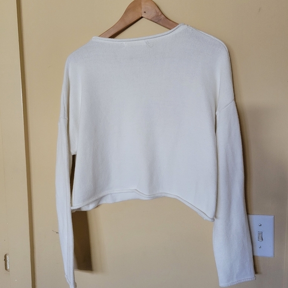 White 'Salty' Graphic Sweater - Picture 5 of 7